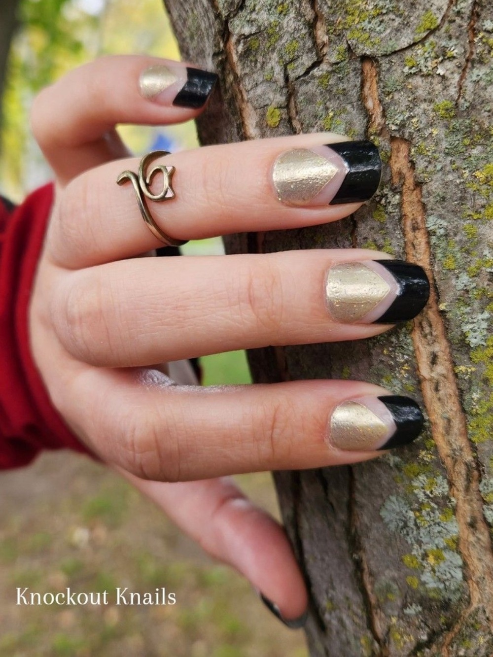 *Exclusive* Color Street: Beautiful Nightmare | Halloween Gold Champagne Fall